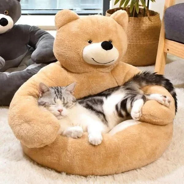 BowLift | Round cuddly bed for cozy cat sleep