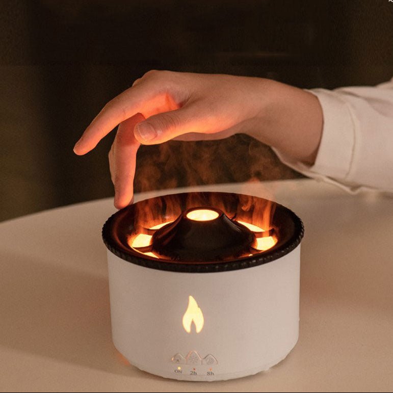 BowLift | LAVAMIST – Flame Humidifier & Aromatherapy Diffuser with Soothing Ambient Light
