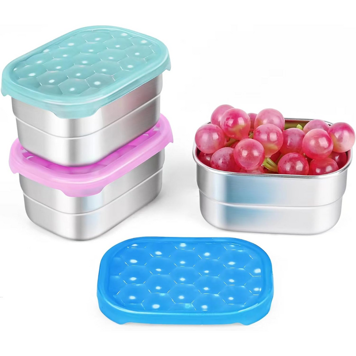 BowLift | Leak-proof Stainless Steel Snack Containers with Silicone Lid - 250ml