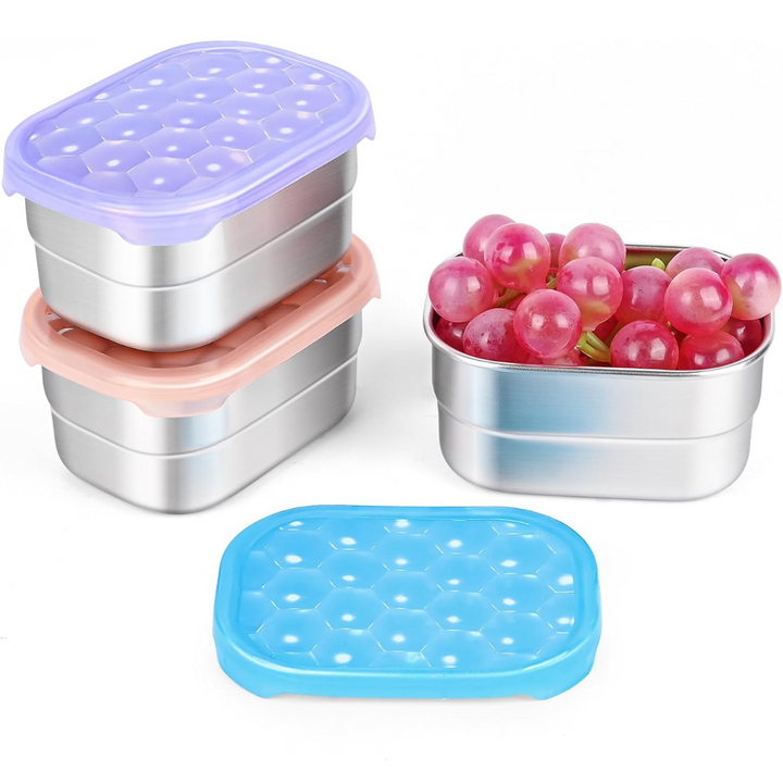 BowLift | Leak-proof Stainless Steel Snack Containers with Silicone Lid - 250ml
