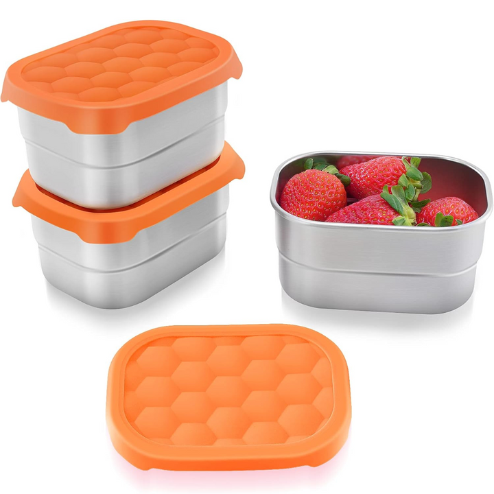 BowLift | Leak-proof Stainless Steel Snack Containers with Silicone Lid - 250ml
