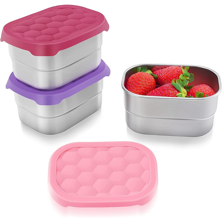 BowLift | Leak-proof Stainless Steel Snack Containers with Silicone Lid - 250ml
