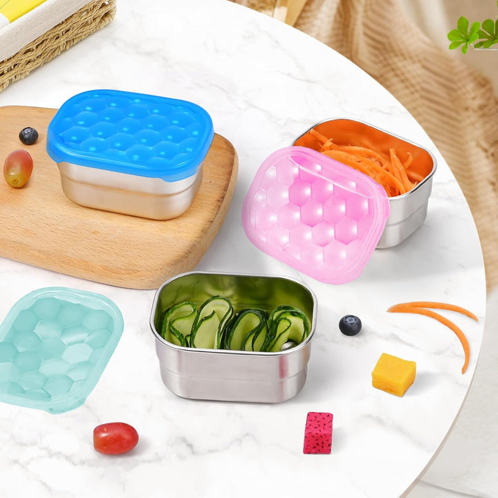 BowLift | Leak-proof Stainless Steel Snack Containers with Silicone Lid - 250ml