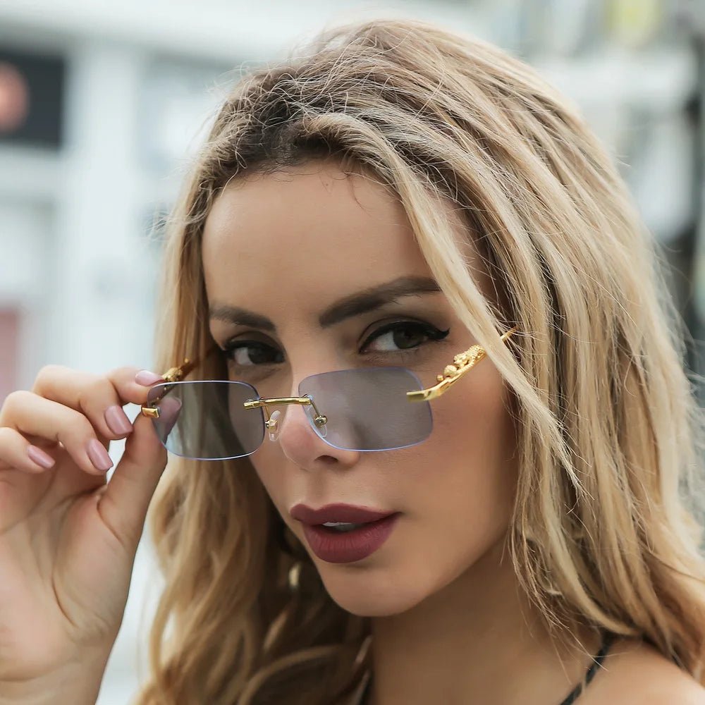 BowLift | LEOPARDVIEW – Stylish Rimless Sunglasses with UV400 Protection
