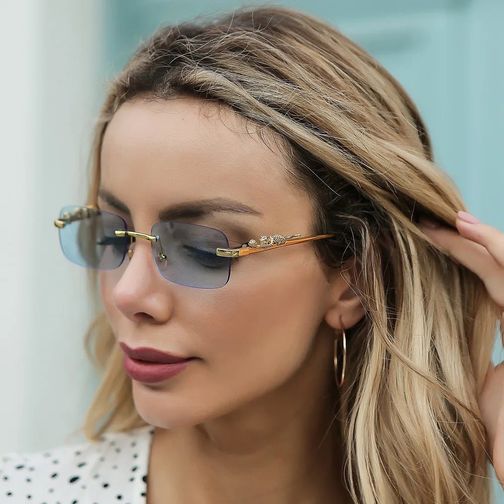 BowLift | LEOPARDVIEW – Stylish Rimless Sunglasses with UV400 Protection