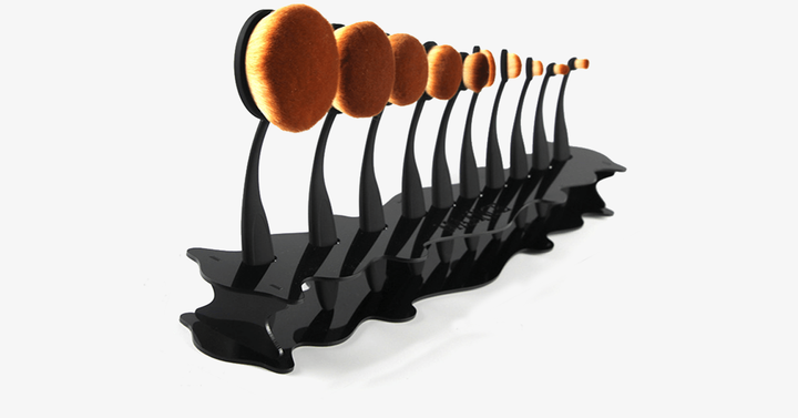 BowLift | Useful Oval Brush Set Holder – Keep Your Makeup Brushes Organized