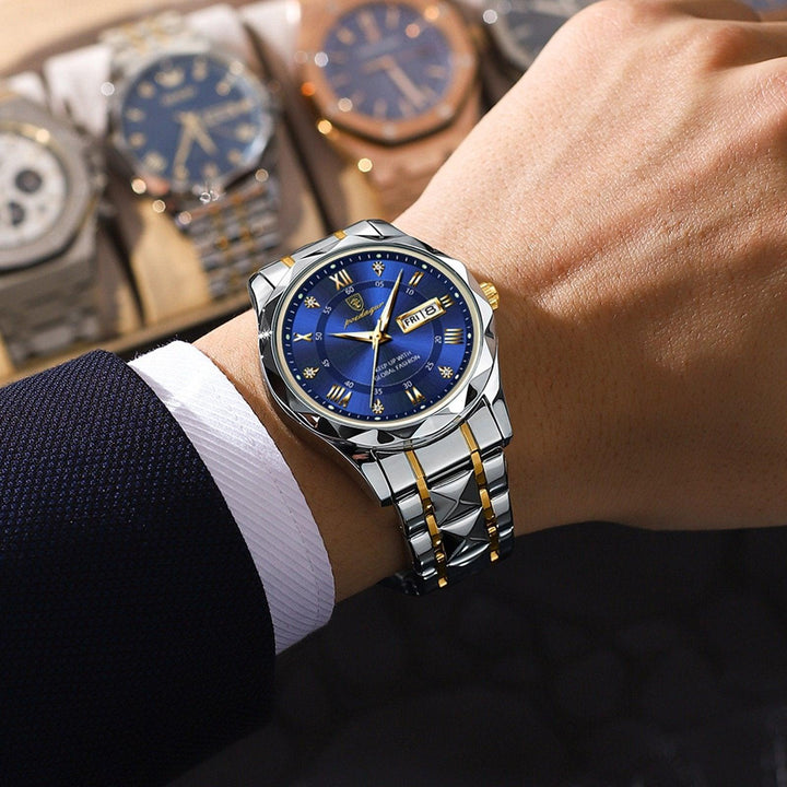 BowLift | Luxurious Waterproof Men's Watch – Stylish Stainless Steel Timepiece with Accurate Quartz Movement