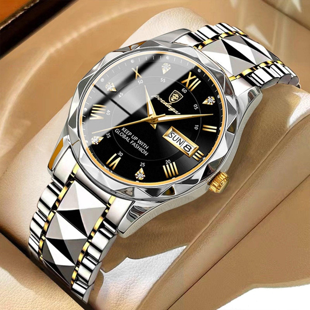 BowLift | Luxurious Waterproof Men's Watch – Stylish Stainless Steel Timepiece with Accurate Quartz Movement