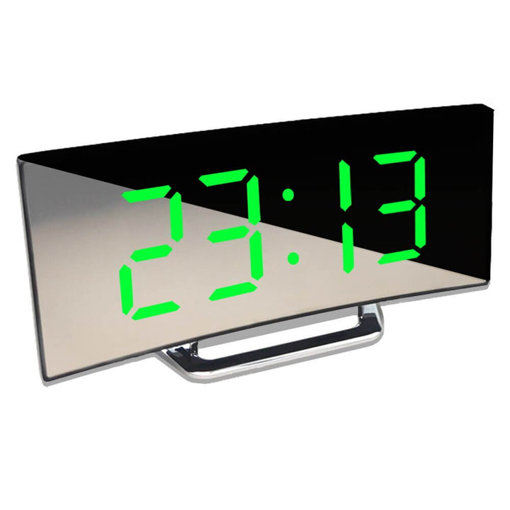 BowLift | LumiCurve Curved LED Digital Alarm Clock with Modern Design