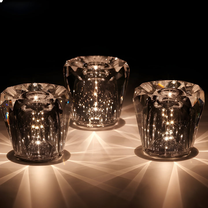 BowLift | Luxe Rechargeable Diamond Crystal Table Lamp - Lumière Diamond