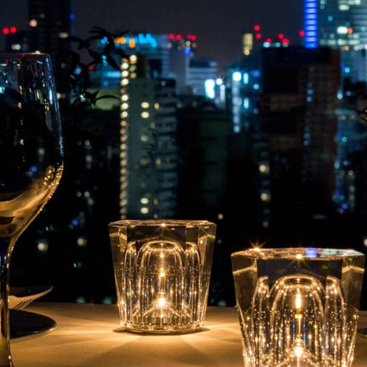 BowLift | Luxe Rechargeable Diamond Crystal Table Lamp - Lumière Diamond