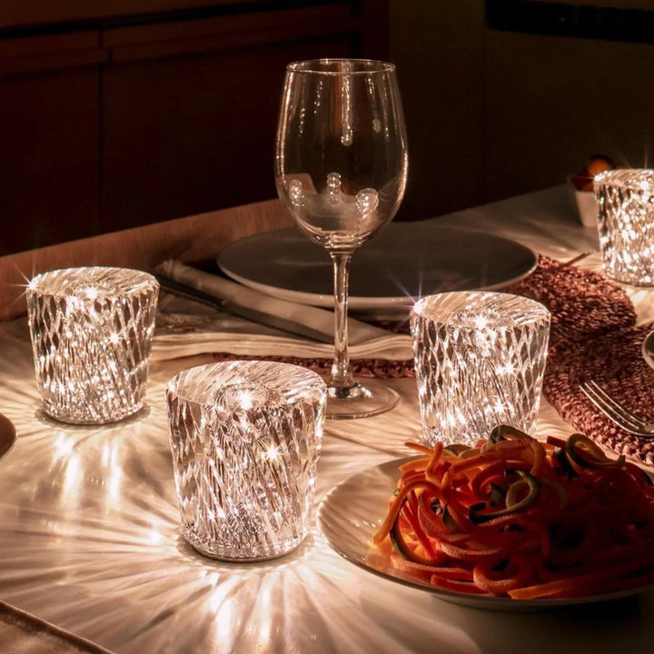 BowLift | Luxe Rechargeable Diamond Crystal Table Lamp - Lumière Diamond