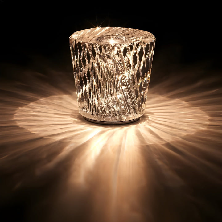 BowLift | Luxe Rechargeable Diamond Crystal Table Lamp - Lumière Diamond