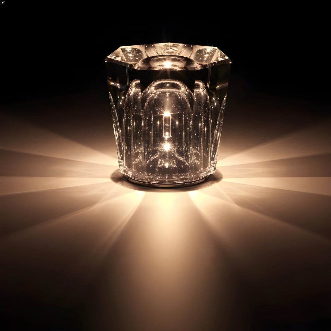 BowLift | Luxe Rechargeable Diamond Crystal Table Lamp - Lumière Diamond
