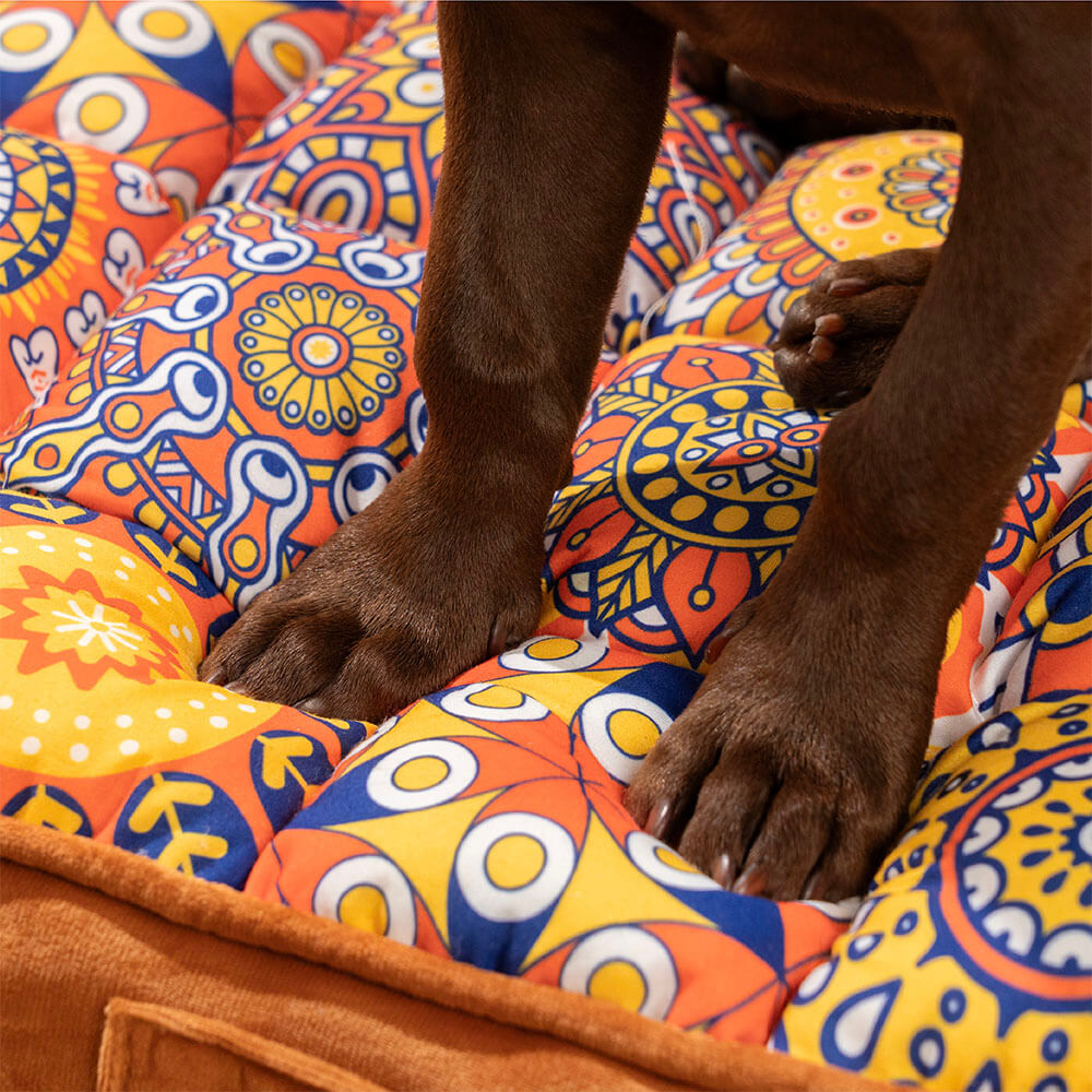 Luxurious Moroccan Style Dog Bed - Casablanca Dream Bowlift