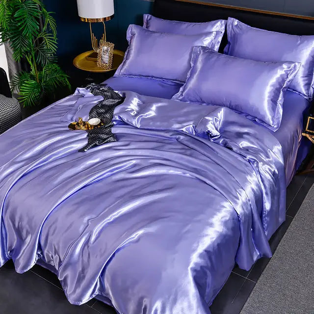 BowLift | Luxurious Satin Duvet Cover - SilkSerenity