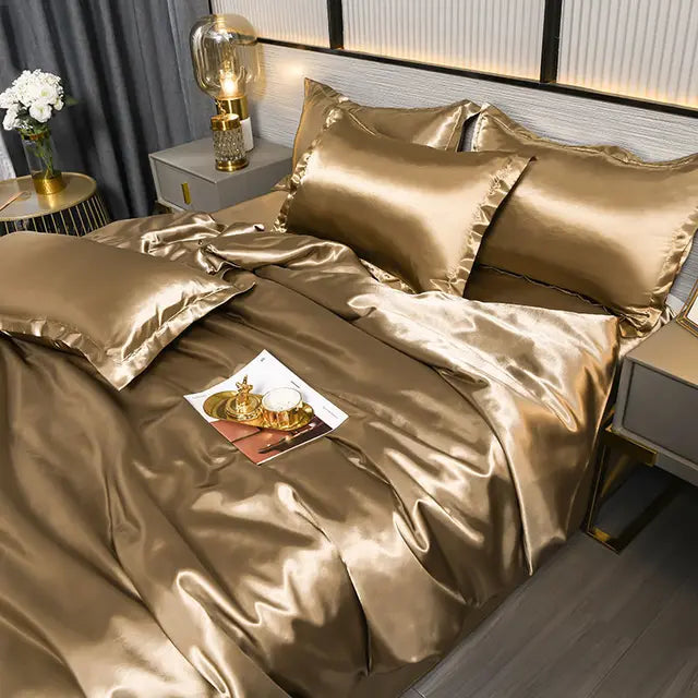 BowLift | Luxurious Satin Duvet Cover - SilkSerenity