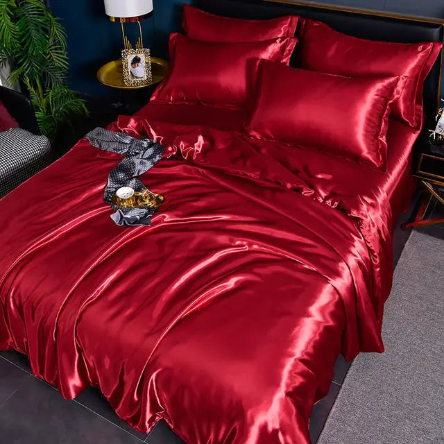 BowLift | Luxurious Satin Duvet Cover - SilkSerenity