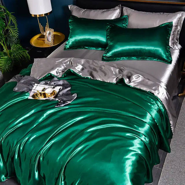 BowLift | Luxurious Satin Duvet Cover - SilkSerenity