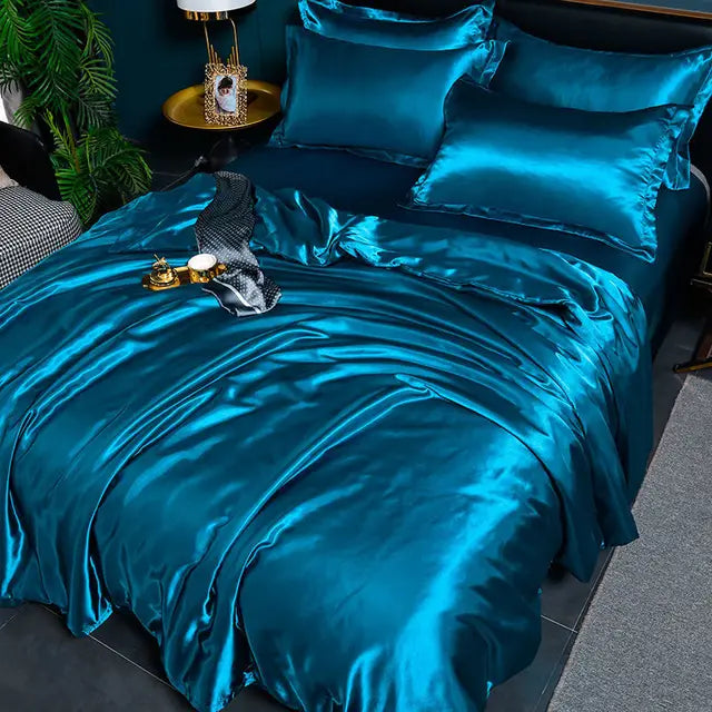 BowLift | Luxurious Satin Duvet Cover - SilkSerenity