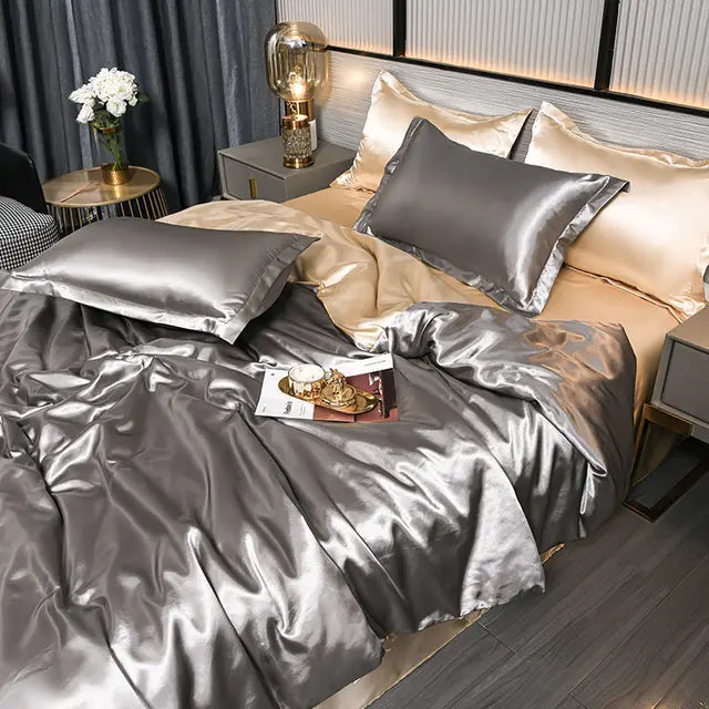 BowLift | Luxurious Satin Duvet Cover - SilkSerenity