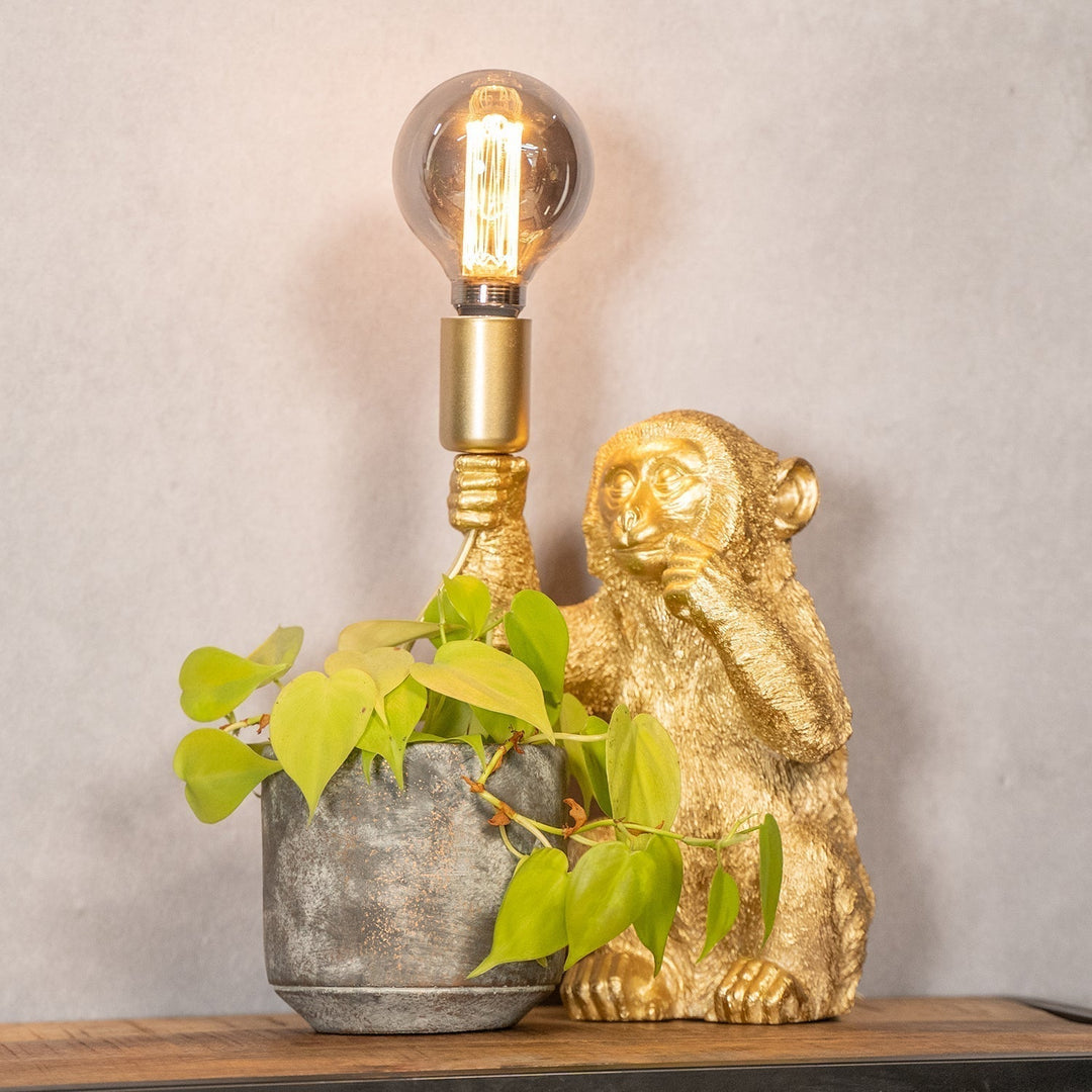 BowLift | Luxury Gold Monkey Table Lamp - GoldenChimp