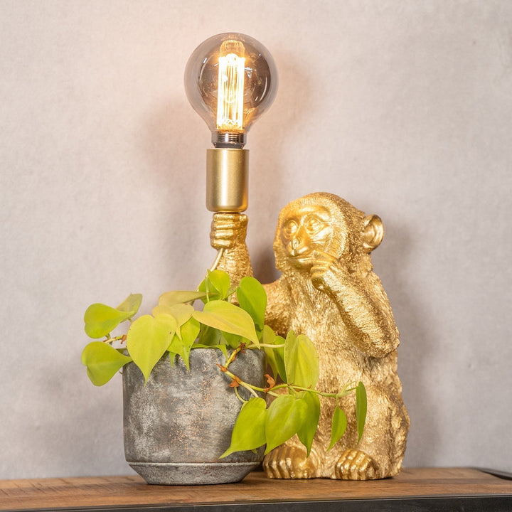BowLift | Luxury Gold Monkey Table Lamp - GoldenChimp