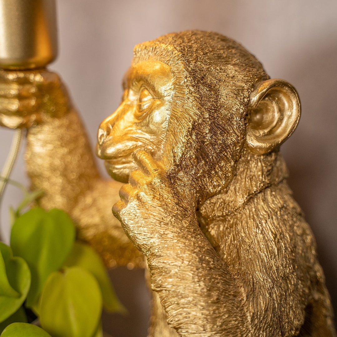 BowLift | Luxury Gold Monkey Table Lamp - GoldenChimp