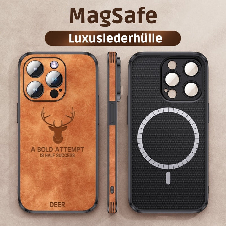 BowLift | Deer - Luxury Leather iPhone Case with Stylish Design and Shockproof Protection