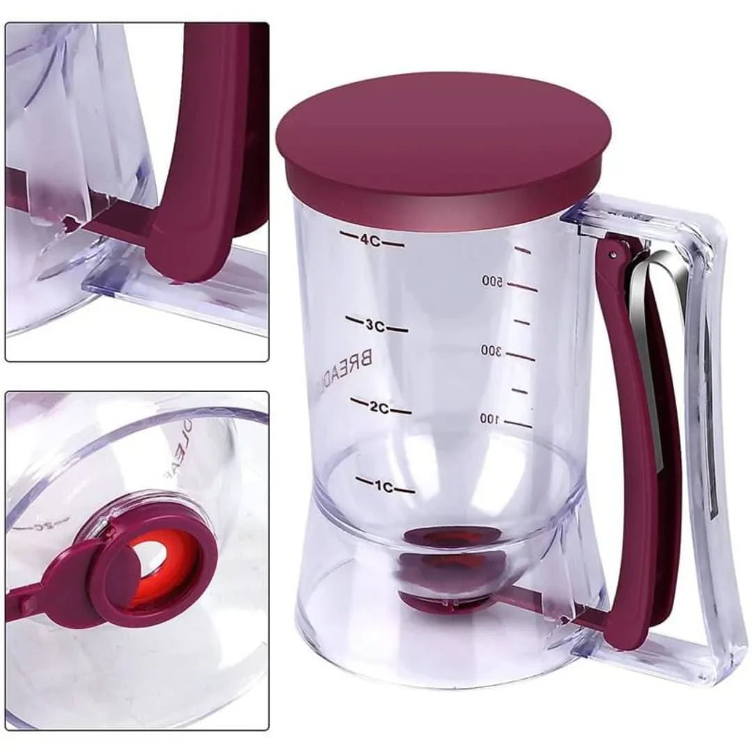BowLift | Dough dispenser with measuring scale and spout for muffins and cakes