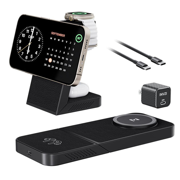 BowLift | LuxCharge Elite Wireless Hub | 3-in-1 fast charging solution for seamless convenience