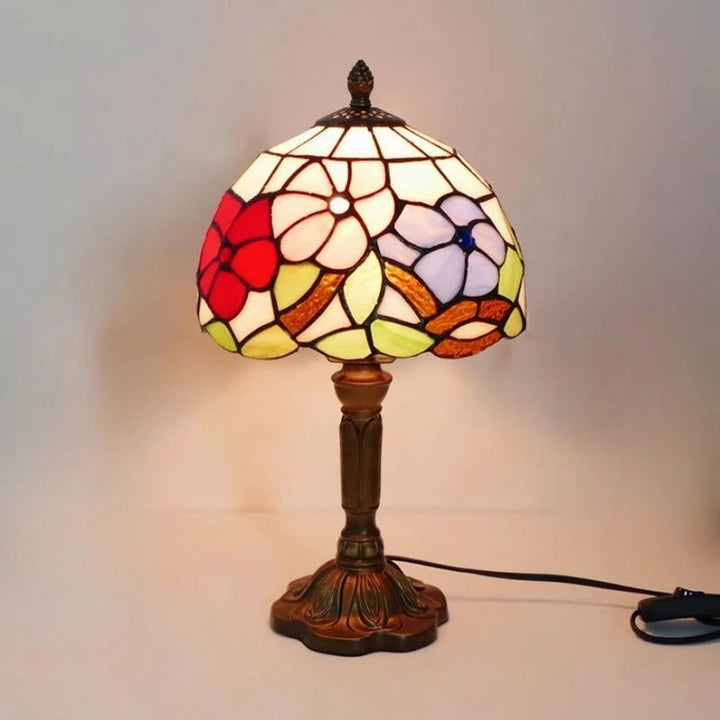 BowLift | Table Lamp LED Baroque Retro E27 - Vintage Tiffany Glass