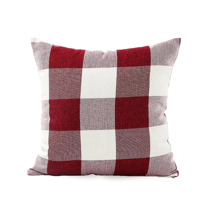 BowLift | Cozy Checked Cushion Cover in Country House Style – Autumn Plaid