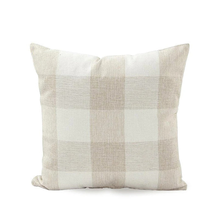 BowLift | Cozy Checked Cushion Cover in Country House Style – Autumn Plaid