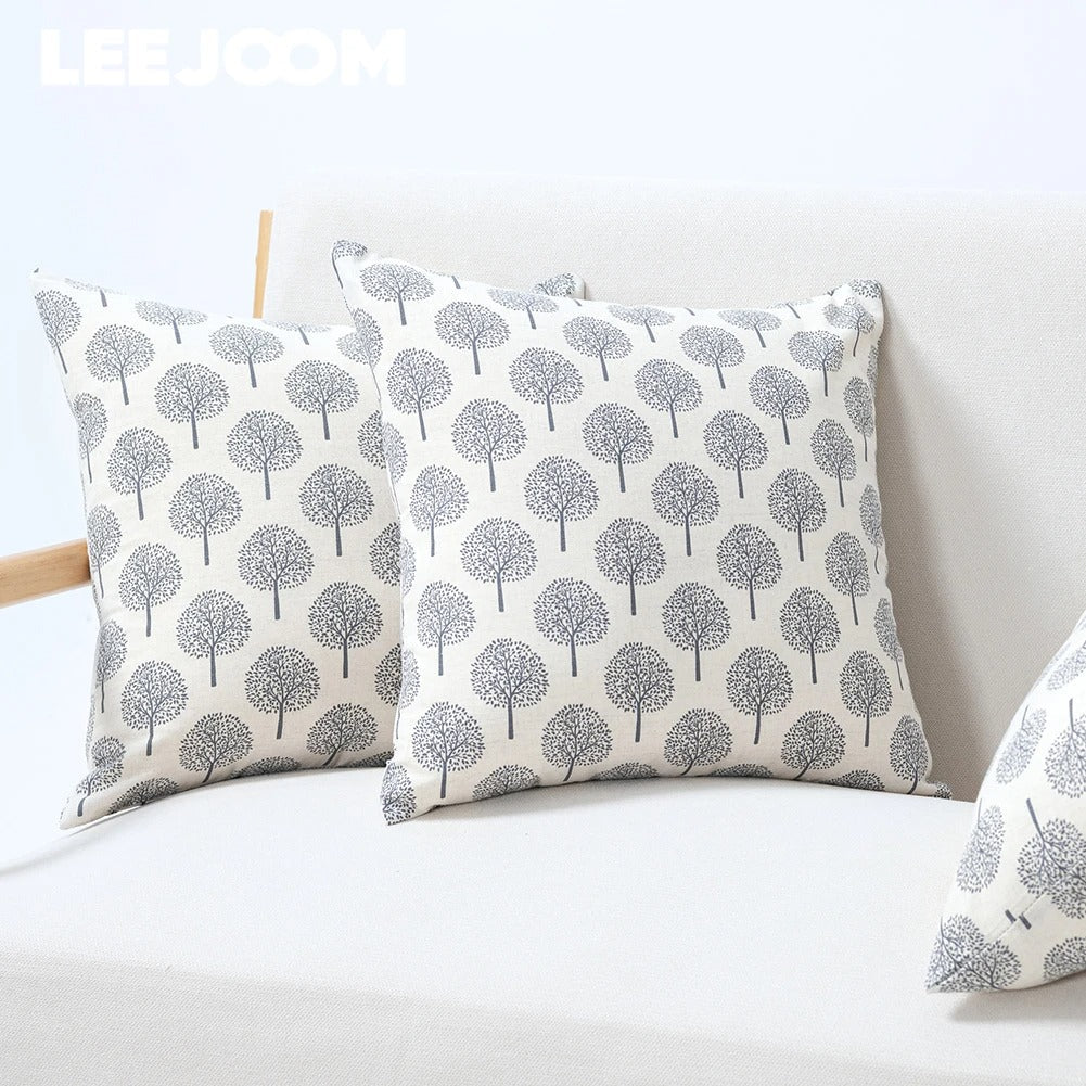 BowLift | Luxe Seraphine Cushion Cover - Linen Cushion Cover with Refined Textile Print