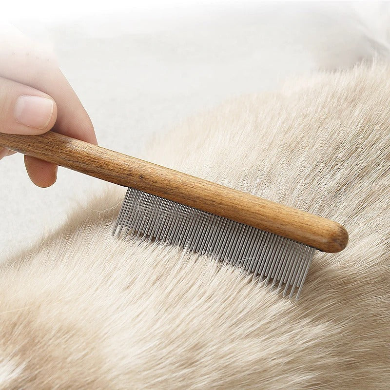 Premium Cat Comb: Stainless Steel Grooming for a Healthy Coat Bowlift