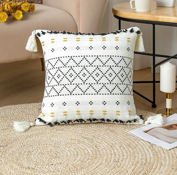 BowLift | Bohemian SatinCiel Pillowcase - Luxury Pillowcase with Tufted Design for Any Interior