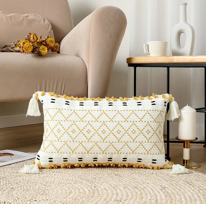 BowLift | Bohemian SatinCiel Pillowcase - Luxury Pillowcase with Tufted Design for Any Interior