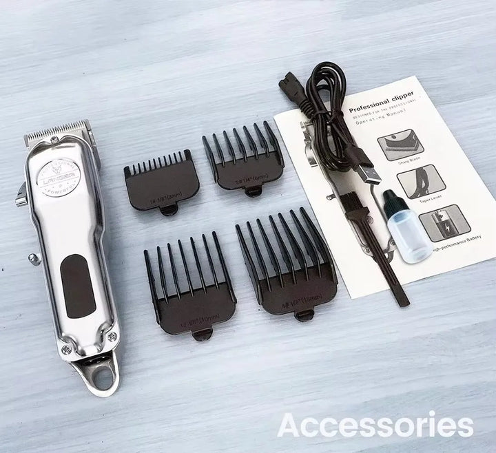 Professional Dog Hair Clipper All Metal Rechargeable Pet Trimmer Bowlift