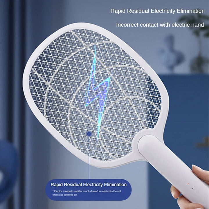 Rechargeable 2-in-1 Electric Fly Swatter and Insect Destroyer – 2500V Without Chemicals | Bowlift