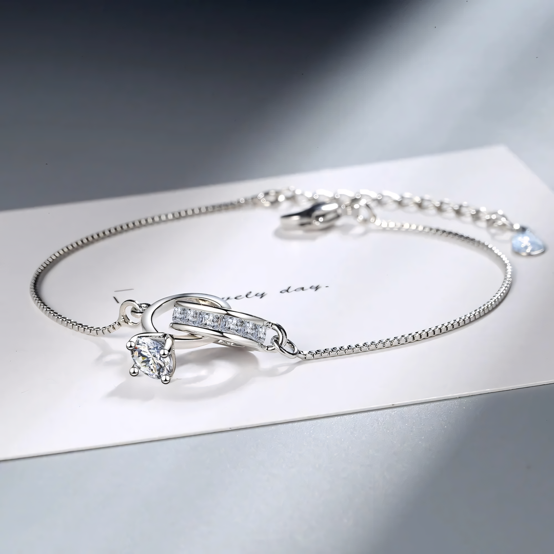 BowLift | Dainty Forever Linked Diamond Bracelet