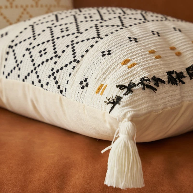 BowLift | Bohemian SatinCiel Pillowcase - Luxury Pillowcase with Tufted Design for Any Interior
