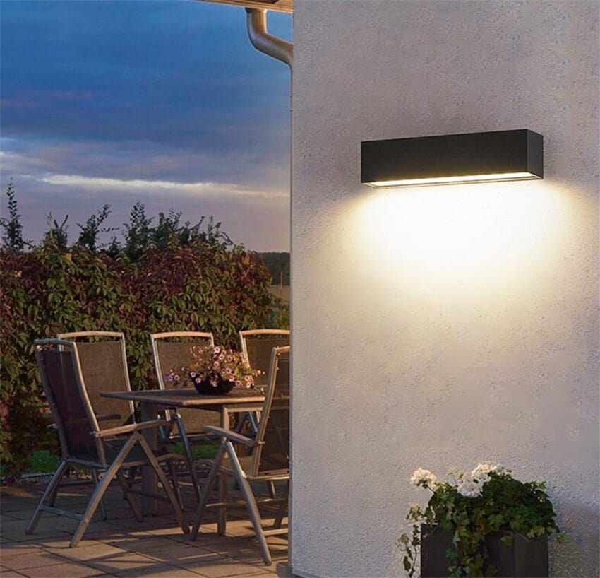 BowLift | Illuminated Bar Wall Light | Outdoor Wall Light for Terrace and Garden