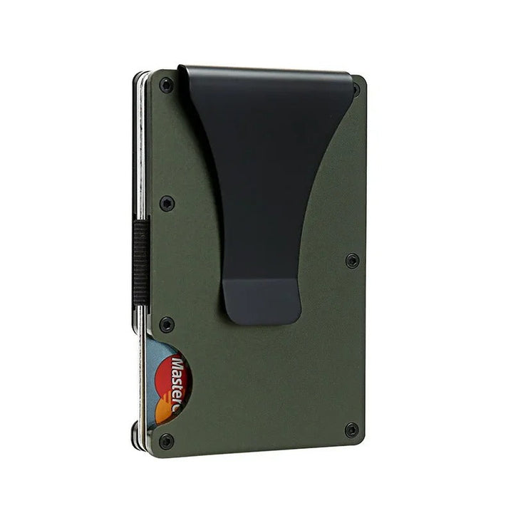 BowLift | Titanium Matte Cobalt Card Holder – Slim & Stylish RFID Wallet for Men & Women
