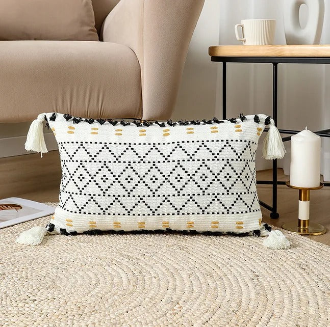 BowLift | Bohemian SatinCiel Pillowcase - Luxury Pillowcase with Tufted Design for Any Interior
