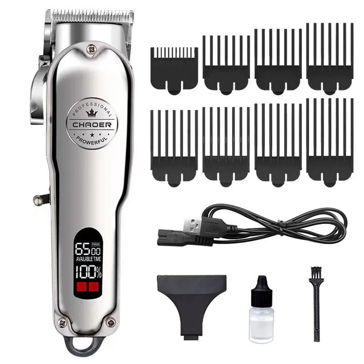 Professional Dog Hair Clipper All Metal Rechargeable Pet Trimmer Bowlift