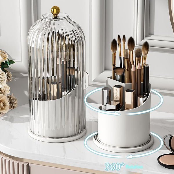 BowLift | SpinGlam - 360° Organizer - Rotating - Practical - Stylish - For your makeup brushes