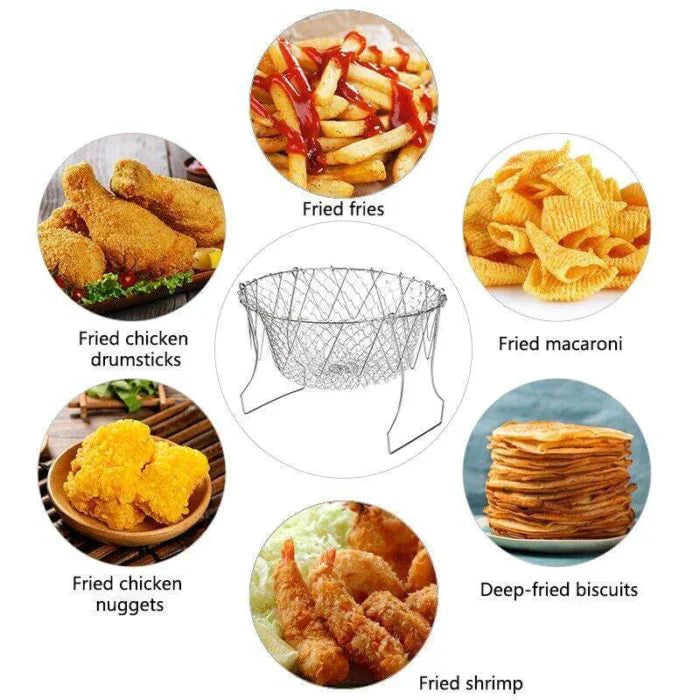 BowLift | GourmetCraft Elite Cooking Basket | Versatile stainless steel basket for effortless cooking and steaming