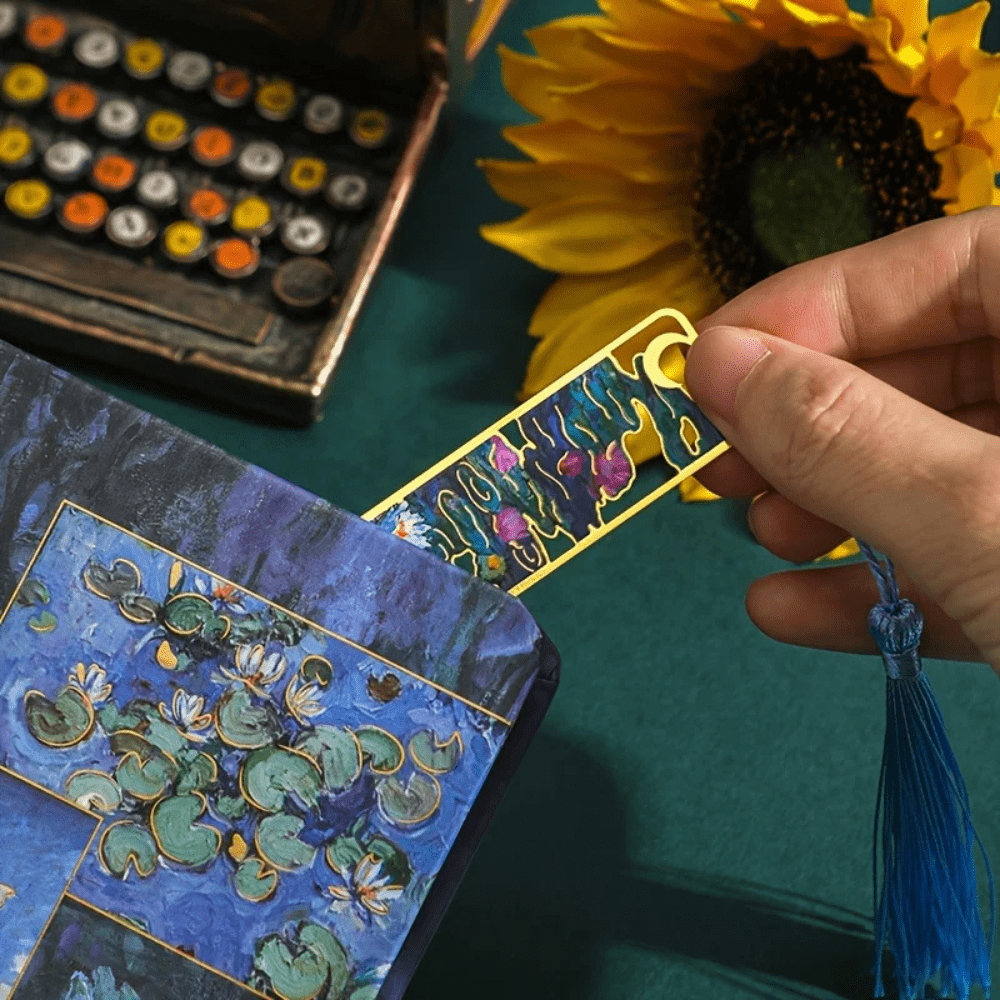 BowLift | Metal Bookmark | Floral Painting