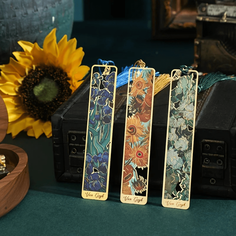 BowLift | Metal Bookmark | Floral Painting